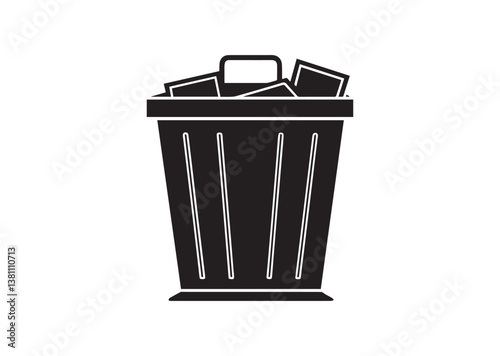 Trash silhouette Vector