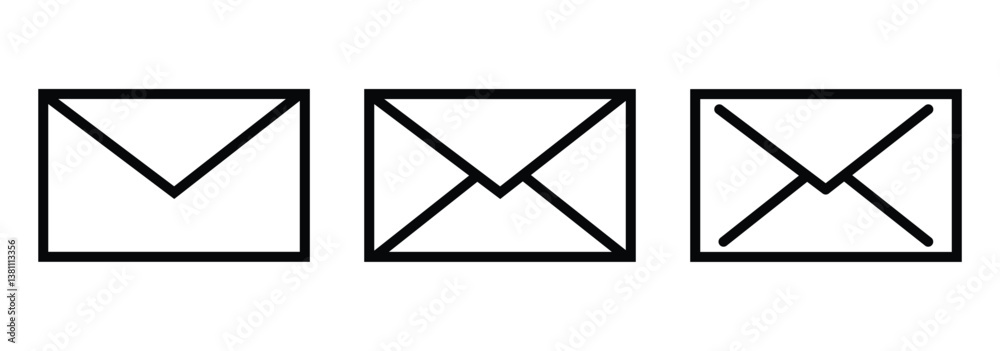 Envelope email icon. Suitable for Web Page, Mobile App, UI, UX and GUI design. email icon. envelope icon. Envelope email icon. Suitable for Web Page, Mobile App, UI, UX and GUI design. email icon. envelope icon.