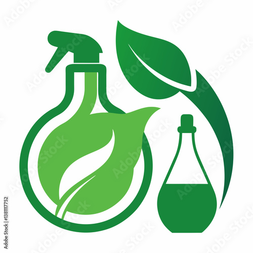 vector illustration of a bottle of olive oil