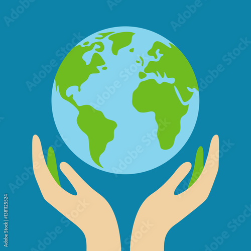 hands holding earth