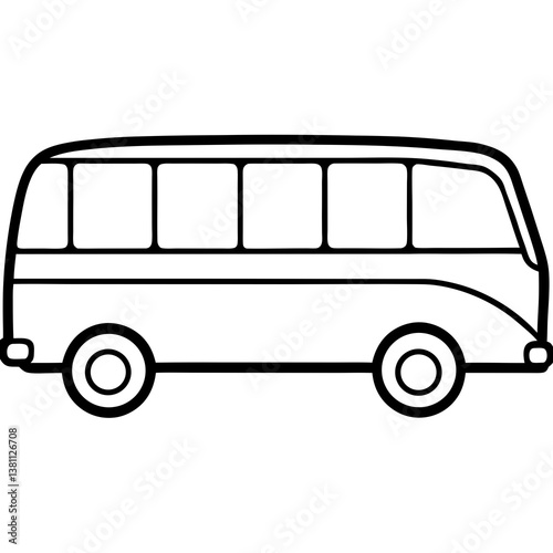 vector illustration of a bus