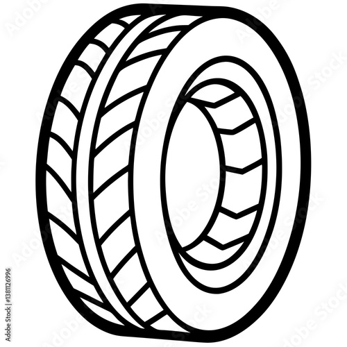 vector tire track