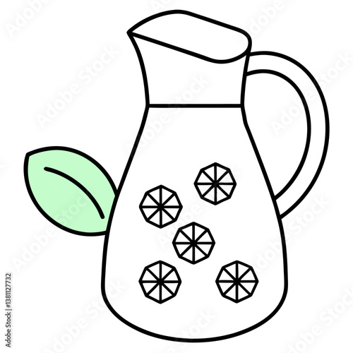 jug with flowers