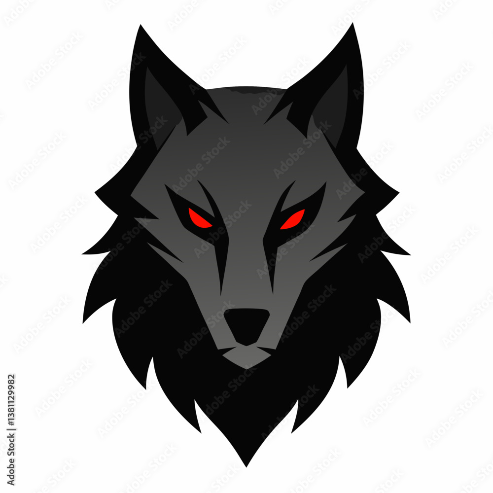 Obraz premium wolf head vector