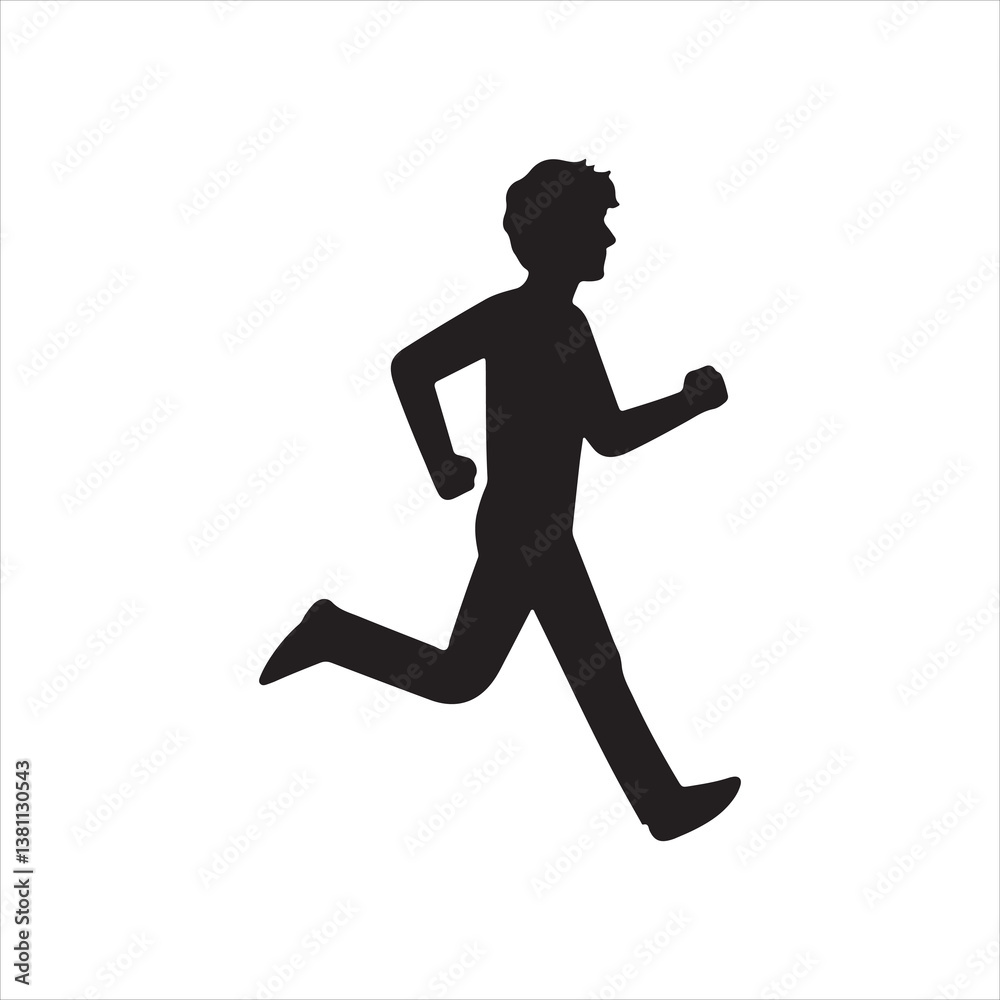 running man silhouette
