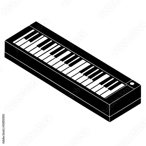 piano keys vector illustration