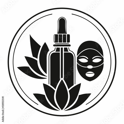 illustration of a beauty spa logo