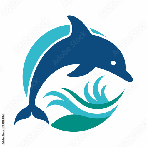 vector illustration of a shark