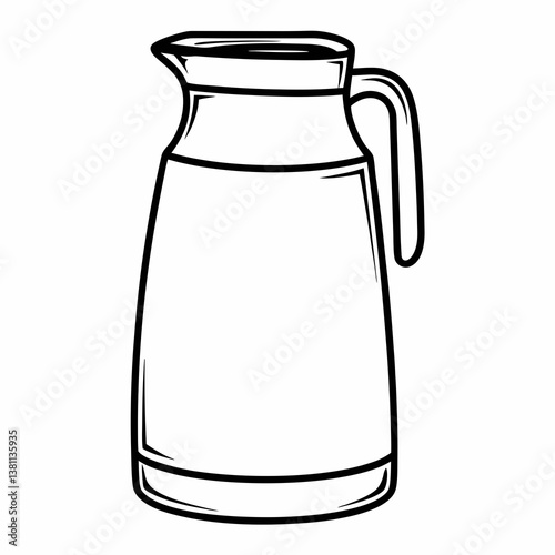 jug of milk isolated