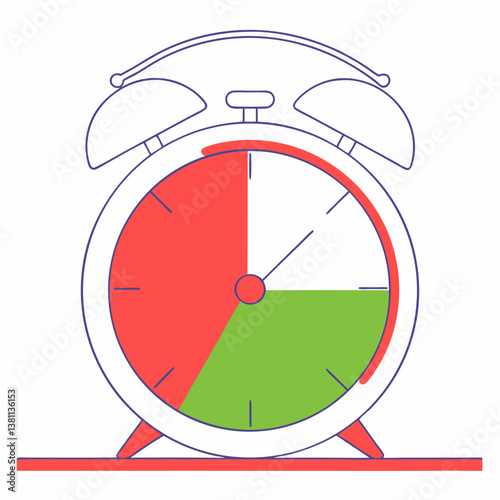 alarm clock vector illustration