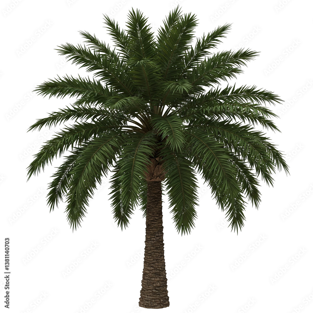 Fototapeta premium palm tree isolated on white