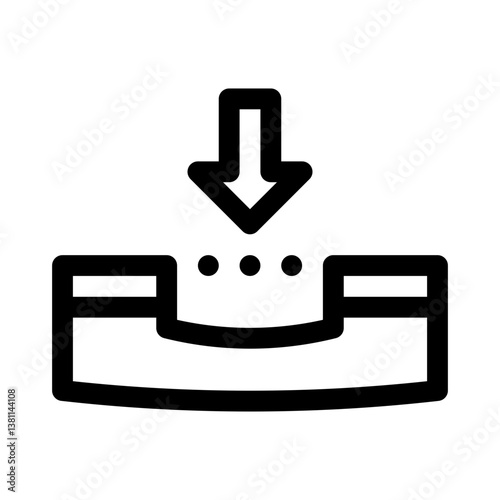 incoming call line icon