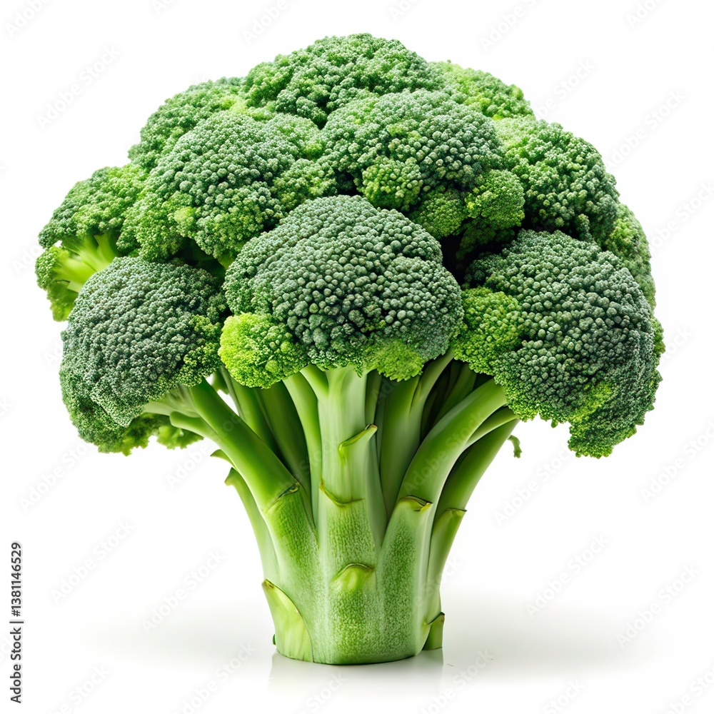 Broccoli image on white background Broccoli image on white background
