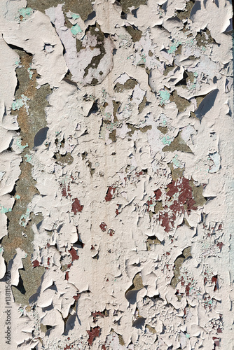 wall with peeling paint