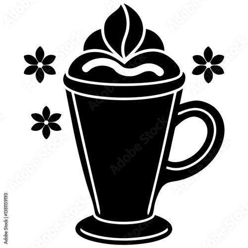 cup of coffee with ice cream