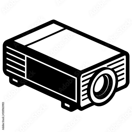 vector illustration of a  projector 