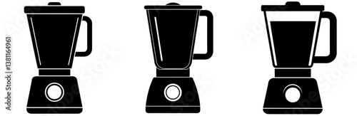 Blender Machine Silhouette Vector Art