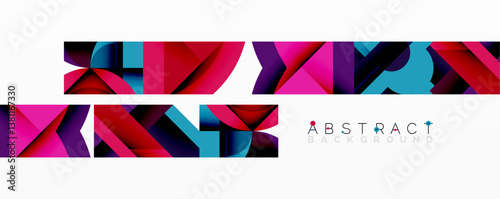 Bright abstract lines create dynamic shapes. Vivid colors blend, forming modern design elements. Smooth gradients add depth, suggesting movement.