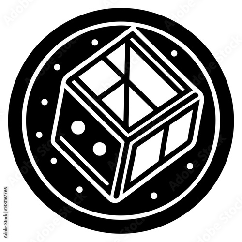 black and white dices