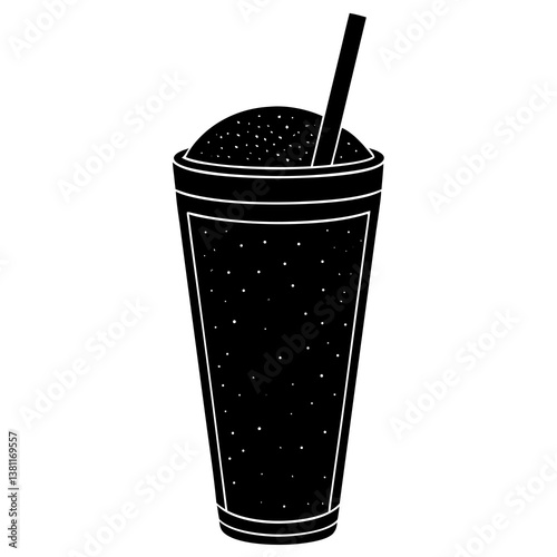 vector illustration of a glass of cola