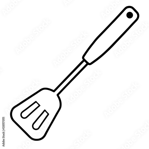 kitchen spatula isolated on white