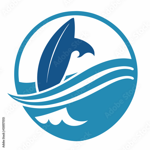kite surfing vector