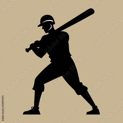 baseball player silhouette vector