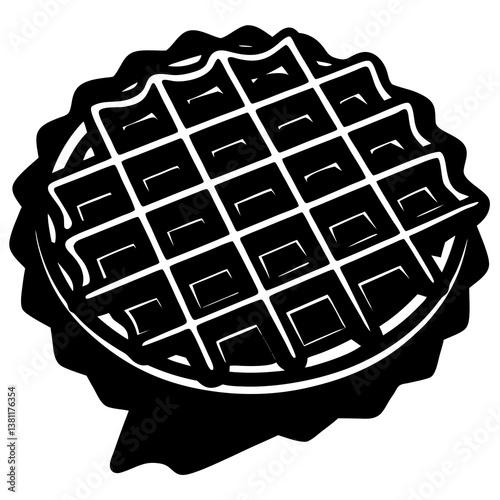 vector illustration of a chocolate cake