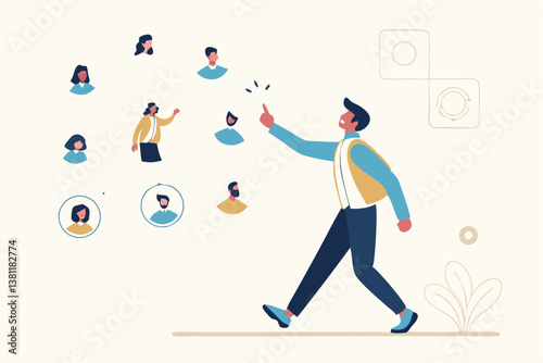 Reorganization or reorg to adjust, allocate resources, change team structure for efficiency, restructure organization, department and job roles concept, businessman ceo reorganize employee role chart.