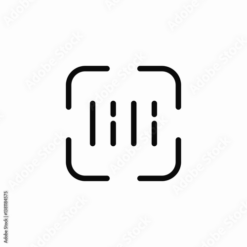 code scan icon sign vector