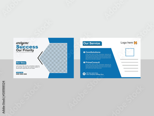 Modern Corporate Postcard Design Template