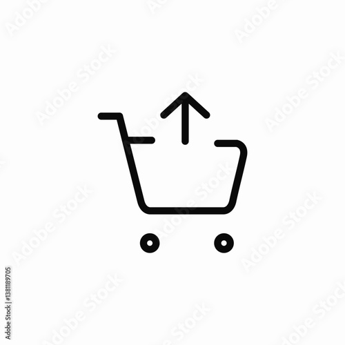 store cart extract icon sign vector