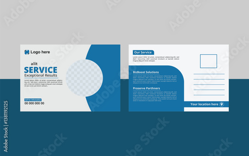 Post card design template