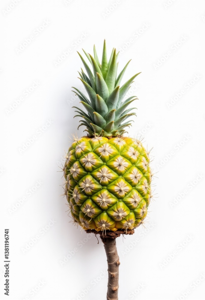 A pineapple on a white background