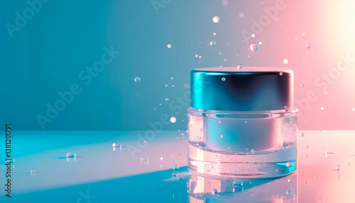 AI-powered luxury beauty product, smart skincare, tech innovation, futuristic aesthetics photo