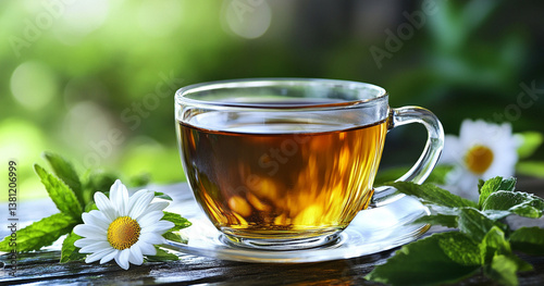 cup of chamomile tea