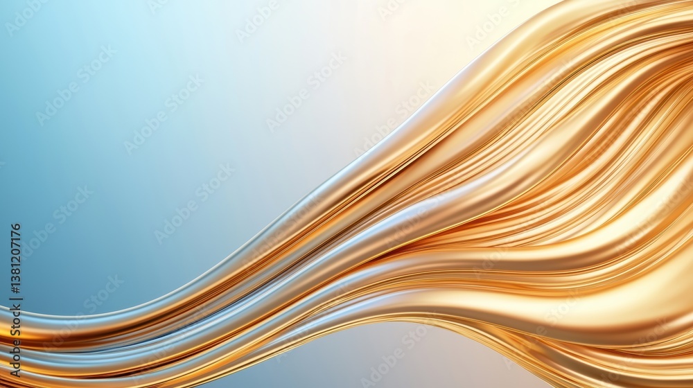 Resource Abstract liquid gold flow forming a powerful and dynamic energy representation Resource Abstract liquid gold flow forming a powerful and dynamic energy representation