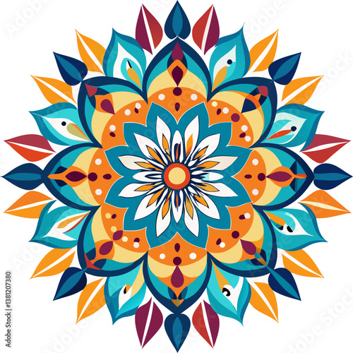 Wallpaper Mural brush-stroke-mandala Torontodigital.ca
