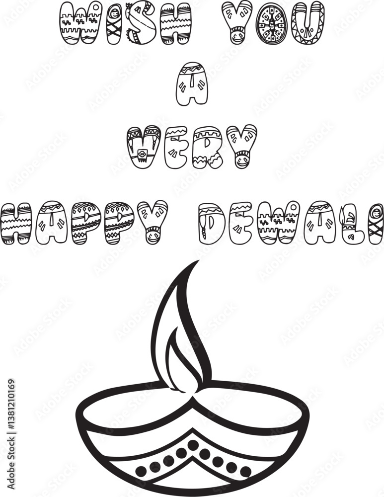 Obraz premium HAPPYM DEWALI TO YOU ALL 