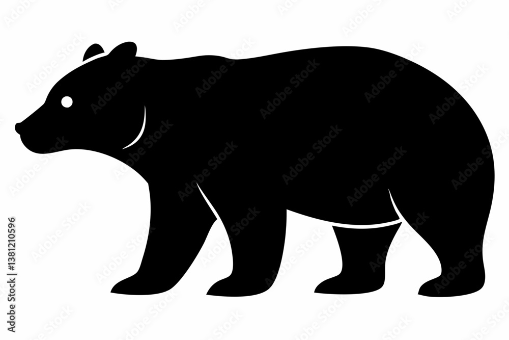 bear black silhouette vector bear black silhouette vector