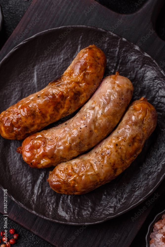 Grilled pork or beef sausages Grilled pork or beef sausages