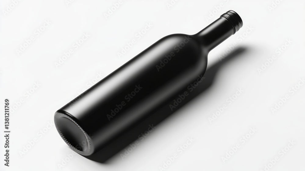Wine Bottle Mock-Up on white background. Wine Bottle Mock-Up on white background.