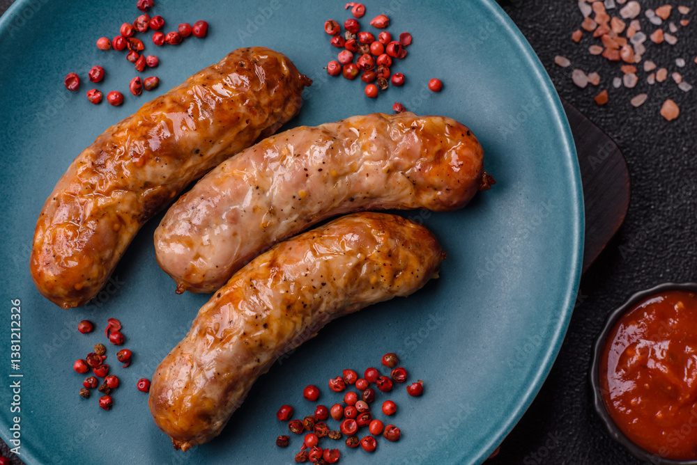 Grilled pork or beef sausages Grilled pork or beef sausages