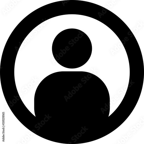 User profile icon set. Person representing a user profile or avatar vector design