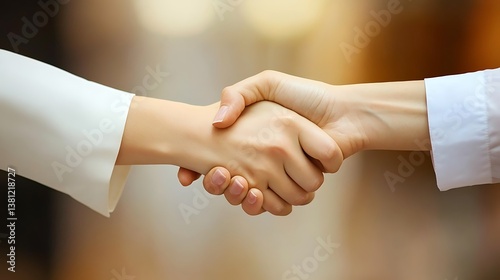 A Firm Handshake: Symbol of Agreement and Partnership