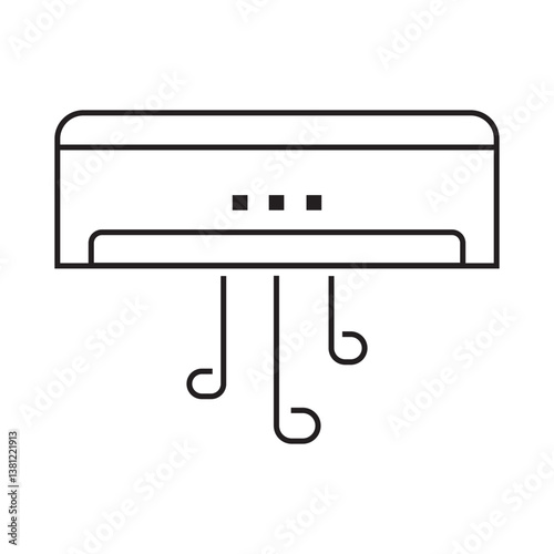 Air Conditioner icon logo vector design