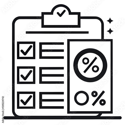 Financial tax illustration with a silhouette design. Includes calculator, finance symbol, business icon, payment document, money concept, accounting details, payday, taxation process, income form
