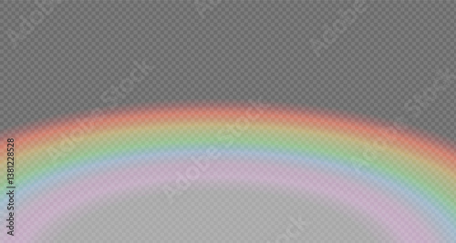 Rainbow icon, rainbow. Rain drops on a clear background. Storm with rain and white cloud on a clear background. Heavy rain, hail and rainy weather. PNG.