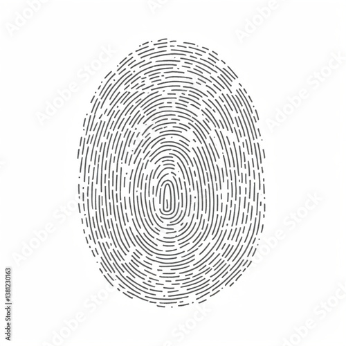 Fingerprint icon. 