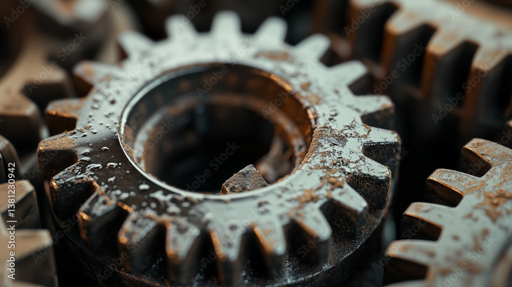 Cogwheels In Motion. An essential component of industrial design. Cogwheels In Motion. An essential component of industrial design.